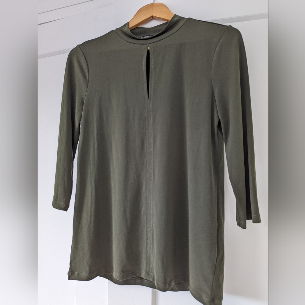 Banana Republic Women's Olive Green Top
